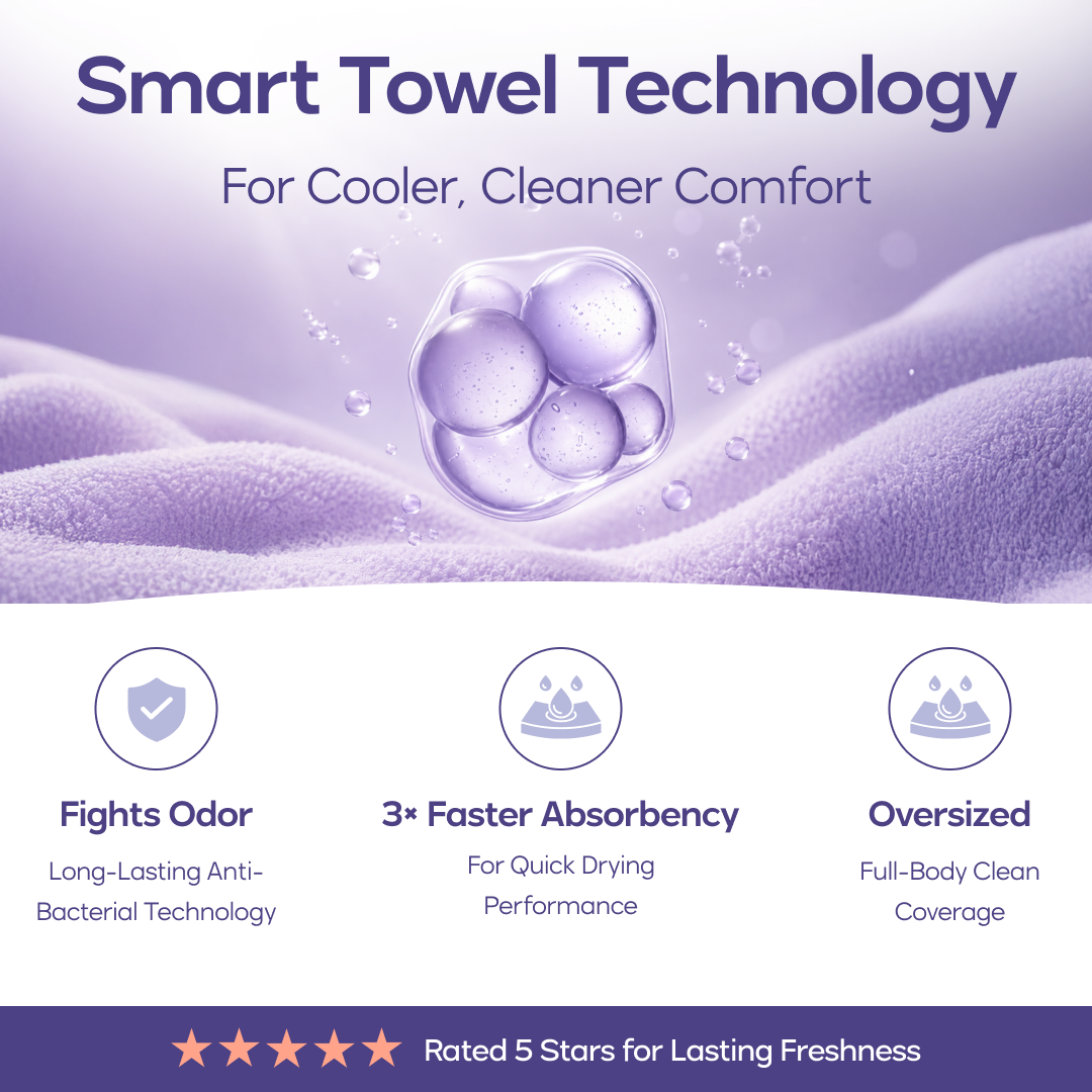 Bubble Bath Towels (4-Pack)