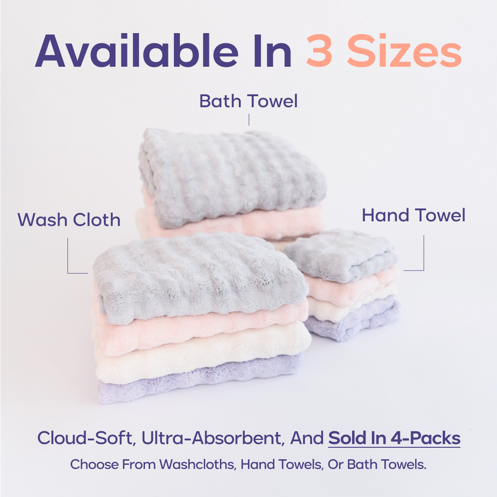 Bubble Hand Towels (4-Pack)