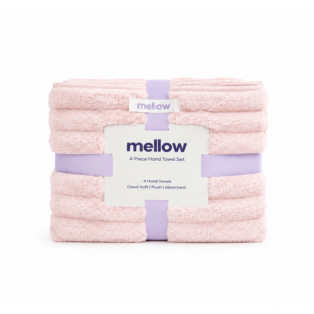 Ribbed Hand Towels (4-Pack)